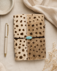 Cheetah Chic | Handcrafted Hair-on Leather Journal